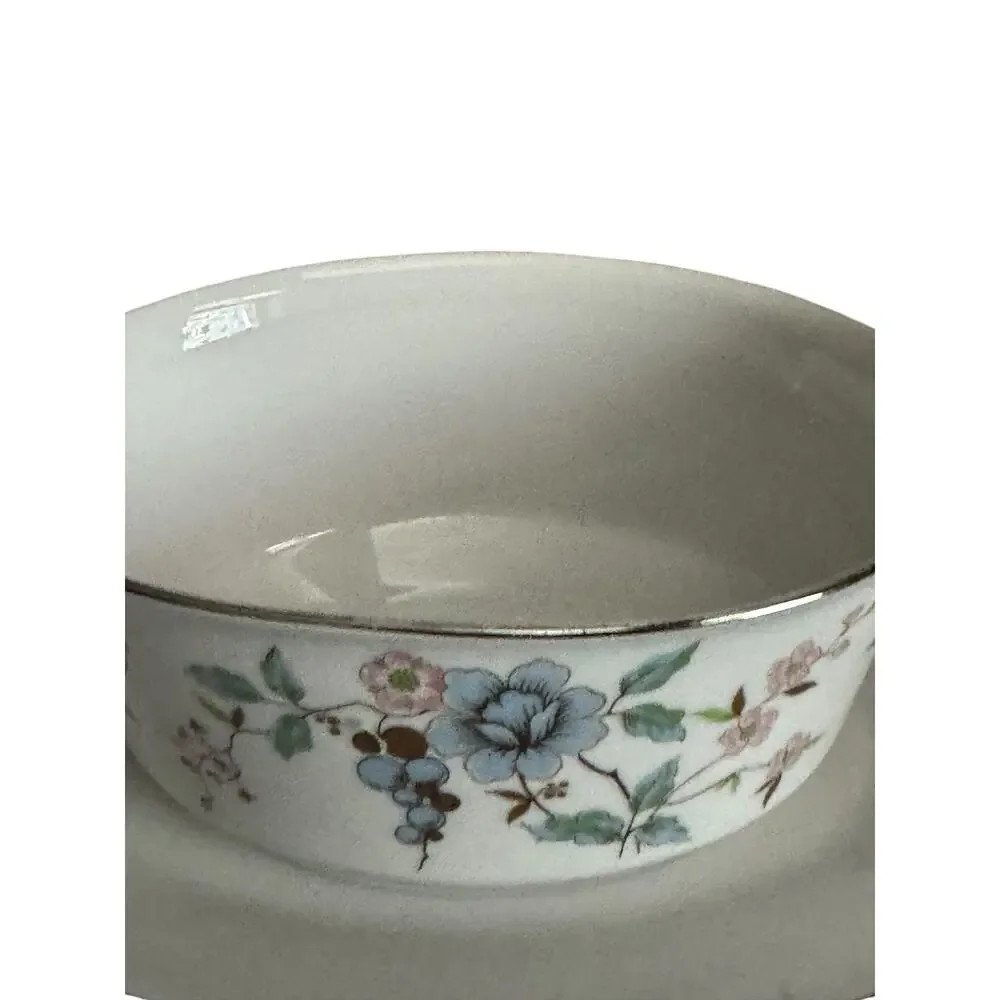 VTG Noritake Biltmore 2581 Gravy Boat Attached‎ Underplate Contemporary China